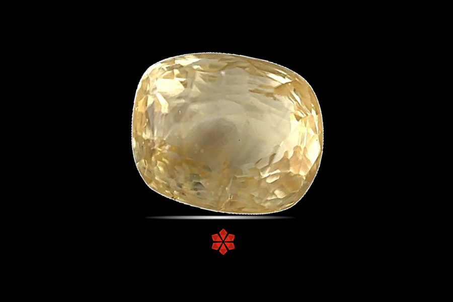 Yellow Sapphire (Pushparag) 8x7 MM 3.36 carats