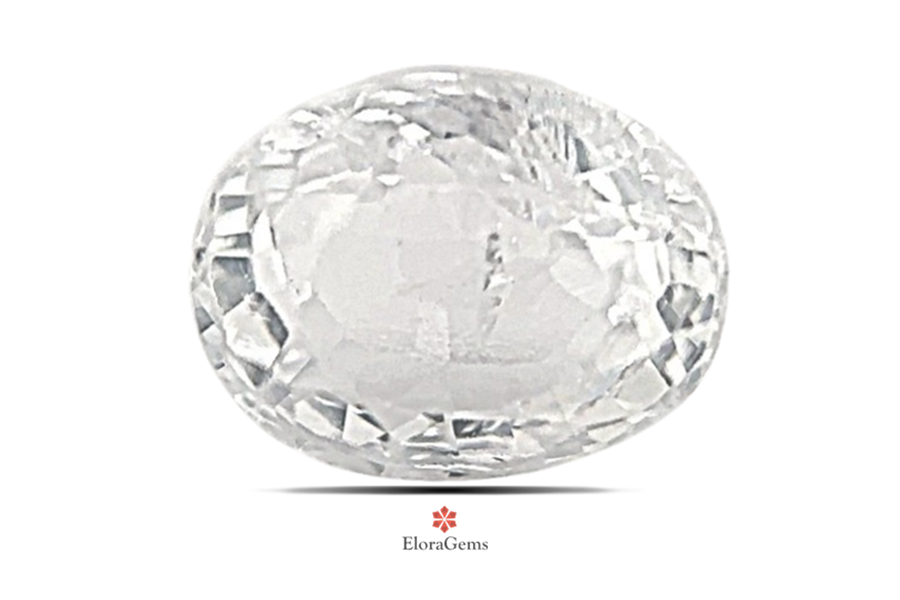 White Sapphire 7x6 MM 1.68 carats