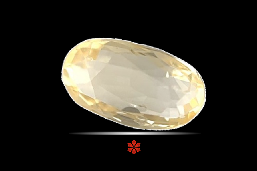 Yellow Sapphire (Pushparag) 8x5 MM 1.2 carats