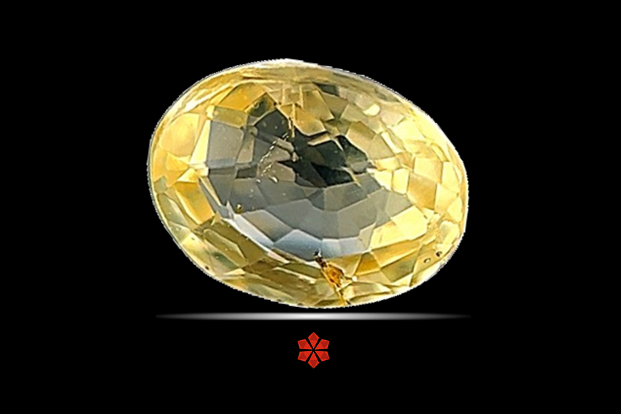 Yellow Sapphire (Pushparag) 8x6 MM 1.6 carats