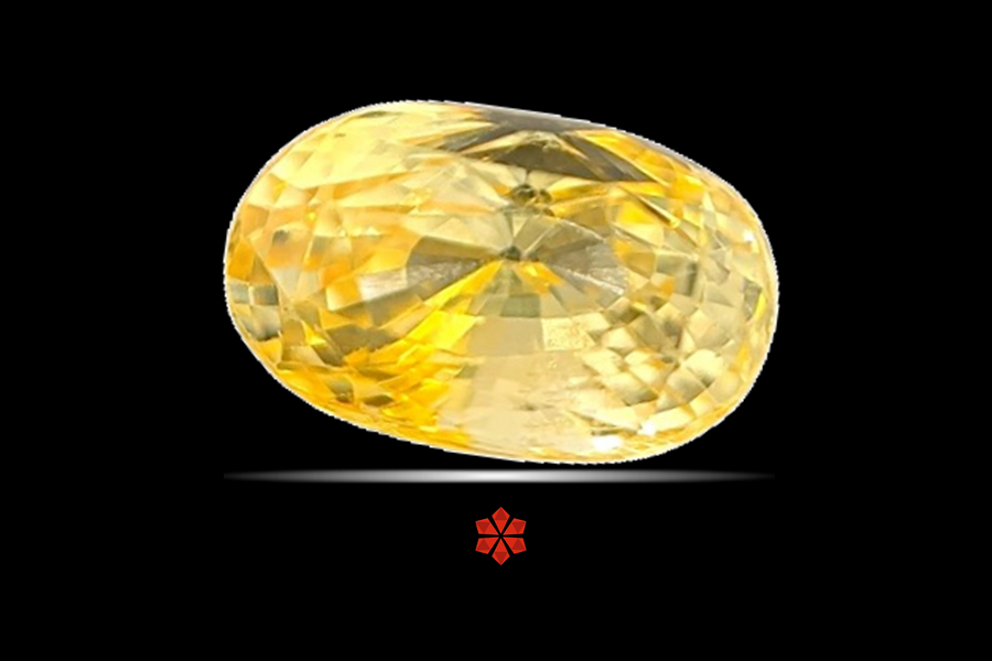 Yellow Sapphire (Pushparag) 11x7 MM 5.5 carats